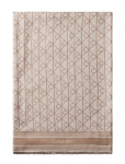 Calvin Klein - Emblem Aop Jacquard Square Scarf - Kerged sallid - ONE SIZE