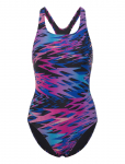 Speedo - Hyperboom Print Medalist Swimsuit - Spordi ujumistrikood - 46