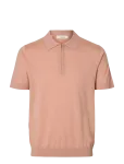 Selected - Slhtray Ss Knit Half Zip Polo Noos - Poolpika lukuga džemprid - L