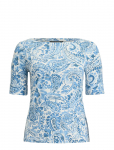 Lauren Women - Refined Str 1X1 Rib-Knt-T-Shirt - L&uuml;hikeste varrukatega - 46-48
