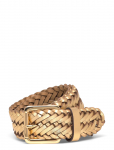 Lauren Ralph Lauren - Braided Mtllc Lthr-Lthr Brd Blt-Blt - Punutud v&ouml;&ouml;d - XL