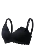 Momcozy - Momcozy  Yn46 Xl Seamless Support Floral Bra Black - Rasedusrinnahoidjad - XL