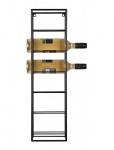 Present Time - Wine Rack Single Metal Matt Black - Riiulid - H 66CM