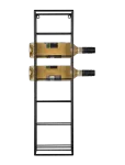 Present Time - Wine Rack Single Metal Matt Black - Riiulid - H 66CM
