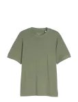Tom Tailor - Relaxed Rib Sleeve T-Shirt - L&uuml;hikeste varrukatega - L