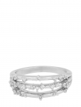 SN&Ouml; Of Sweden - Lorrie Big Crystal Ring S/Clear-M - S&otilde;rmused - ONE SIZE