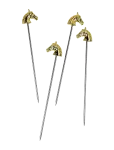 Here's How - Cocktailpinnar H&auml;stmotiv, The Curly , Set Med 4 - &Scaron;eikerid ja kokteilin&otilde;ud - ONE SIZE