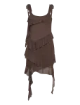 Bubbleroom - Flounce Mesh Short Dress - L&uuml;hikesed kleidid - S