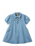 Copenhagen Colors - Organic Quilted Denim Dress - L&uuml;hikeste varrukatega vabaajakleidid - 128