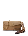 Lauren Ralph Lauren - Scarf-Trim Turn-Lock Wristlet Crossbody - Rahakotid - ONE SIZE