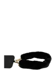 Pipol's Bazaar - Fluffy Faux Fur Handle 40 Cm Black - Telefonihoidjad ja ripatsid - ONE SIZE