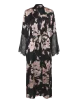 Hunkem&ouml;ller - Kimono Long Satin Lace Flower - Hommikumantlid - XS/S