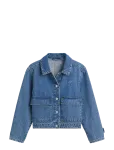 GAP - Kids Denim Patch Pocket Jacket - Teksa ja velvet - 140/146