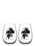 Kosta Boda - All About You/Love Him Svart 2-Pack 57Cl - Wine Glass - 57 CL
