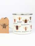 Gift Republic - Mug Enamel Bee - Kohvitassid - 55 CL