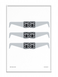 Olle Eksell - &Ouml;gon - 1956 - Glasses - Black & White - 50X70CM