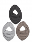 Fixoni - Bandana Bibs 3-Pack - Pudip&otilde;lled - ONE SIZE