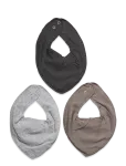Fixoni - Bandana Bibs 3-Pack - Pudip&otilde;lled - ONE SIZE