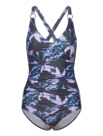Speedo - Womens Shaping Printed V Neck 1 Piece - Spordi ujumistrikood - 36