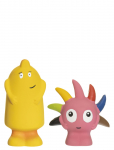 Babblarna - Babblarna, Natural Rubber, Bibbi/Diddi - Vannim&auml;nguasjad - H:9CM