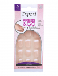 Depend Cosmetic - P&G French Look Rosa Kort Sq - Fake Nails - ONE SIZE