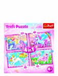 Trefl - Trefl 4 I 1 35+48+54+70 Bit Unicorns&Magic - Klassikalised m&otilde;istatused - ONE SIZE