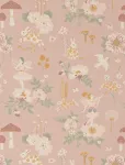 Majvillan - Wallpaper Old Garden Dusty Rose - Wallpapers - 1005X 53CM