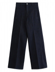 Lindex - Wide Trousers In Denim With Stretch - Lai jalg - 36