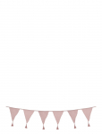 JaBaDaBaDo - Textile Bunting, Pink - Seinakaunistused - ONE SIZE