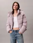Calvin Klein Jeans - Matte Monologo Mw Short Puffer - Polsterdatud jakid - XXS
