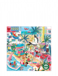 Eeboo - Puzzle 1000 Pcs - Miami - Klassikalised m&otilde;istatused - ONE SIZE