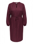 ONLY Carmakoma - Carbay Ls V-Neck Blk Dress Wvn Bf - P&otilde;lveni ja midi - 44