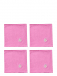 Midnatt - Napkins 4-Pack Pink Daisy - Riidest salvr&auml;tikud - 40X40CM