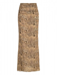 Malina - Laurel Ruched Chiffon Maxi Skirt - Maksiseelikud - 40