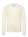 Filippa K - Braided Cotton V-Neck Sweater - V-kaelusega - XL