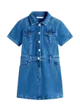 Tommy Hilfiger - Denim Trucker Dress Ss - L&uuml;hikeste varrukatega vabaajakleidid - 176