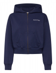 Sporty & Rich - Eden Crest Embroidered Cropped Zip Hoodie - Kapuutsiga pusad - L