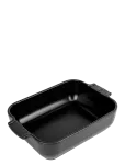 Peugeot - Appolia Rektangul&aelig;rt Ovnfad 25 Cm Satin Sort - Ahjuvormid - 25 CM