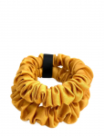 Pipol's Bazaar - Delize De Luxe Scrunchie Mustard 2 Pcs - Juuksekummid - ONE SIZE