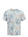 Jack & Jones - Jjhonolulu Aop Tee Ss Crew Neck - L&uuml;hikeste varrukatega - M