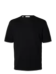 Selected - Slmtorino Ss Knit Crew Neck Noos - L&uuml;hikeste varrukatega - XL