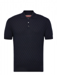 Baracuta - Pattern Stitch Ss Polo - L&uuml;hikeste varrukatega kootud polos&auml;rgid - XXL