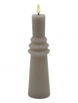 Sirius Home - Nordisk Skulptur, Sille Ringet &Oslash;6X22 Cm, Warm Gray - LED-k&uuml;&uuml;nlad - ONE SIZE