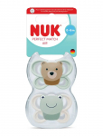 NUK - Perfect Match Air Bear/Frog, Size 0-6 Months - Lutid - 0-6MONTHS