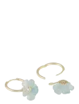 SN&Ouml; Of Sweden - Florette Pendant Ear G/Light Blue-Onesize - R&otilde;ngad - ONE SIZE