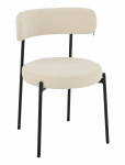 J-Line - S/2 Chair Bouc Ply/Poly Whi/Bla - Toolid - H76.5CM