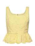 Pieces - Pcmarli Sl Top Wvn D2D - Varrukateta - S