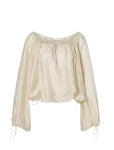 Malina - Julianna Drawstring Detailed Blouse - Pikkade varrukatega - 36