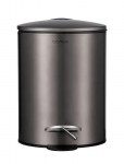 Blomus - Pedal Bin - &Oslash; 17 Cmn, 3 L - Tubo - Burned Metal, Metallic Finish - Paberikorvid - L 16.8CM