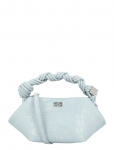 Ganni - Bou Mini Croc Effect Leather Top Handle Bag - Rihmaga kotid - ONE SIZE